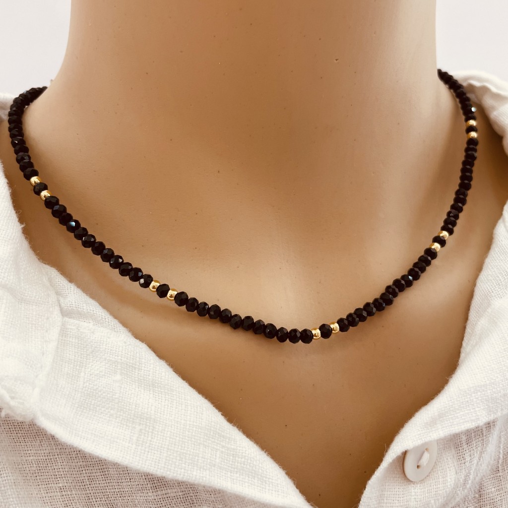 Stainless steel bead necklace